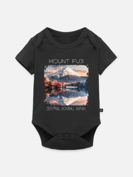 Berg Fuji - Baby Premium Kurzarmbody - Schwarz