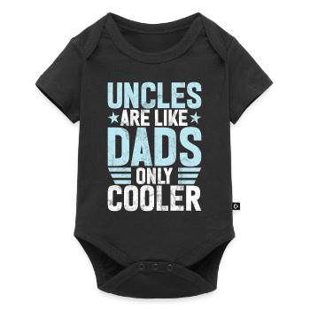 Meilleur oncle fier oncle citation humour - Body à manches courtes Premium Bébé - noir - Devant