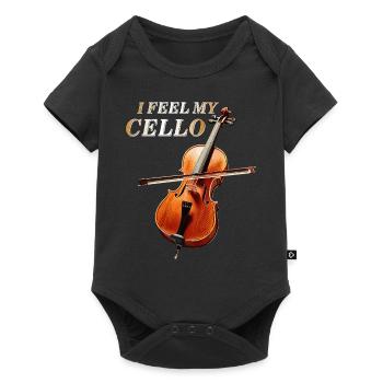 I FEEL MY CELLO - Baby Premium short-sleeve bodysuit - black - Front
