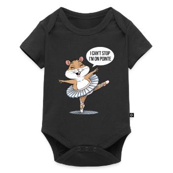 Ballet des hamsters : Je ne peux pas m’arrêter, je suis - Body à manches courtes Premium Bébé - noir - Devant