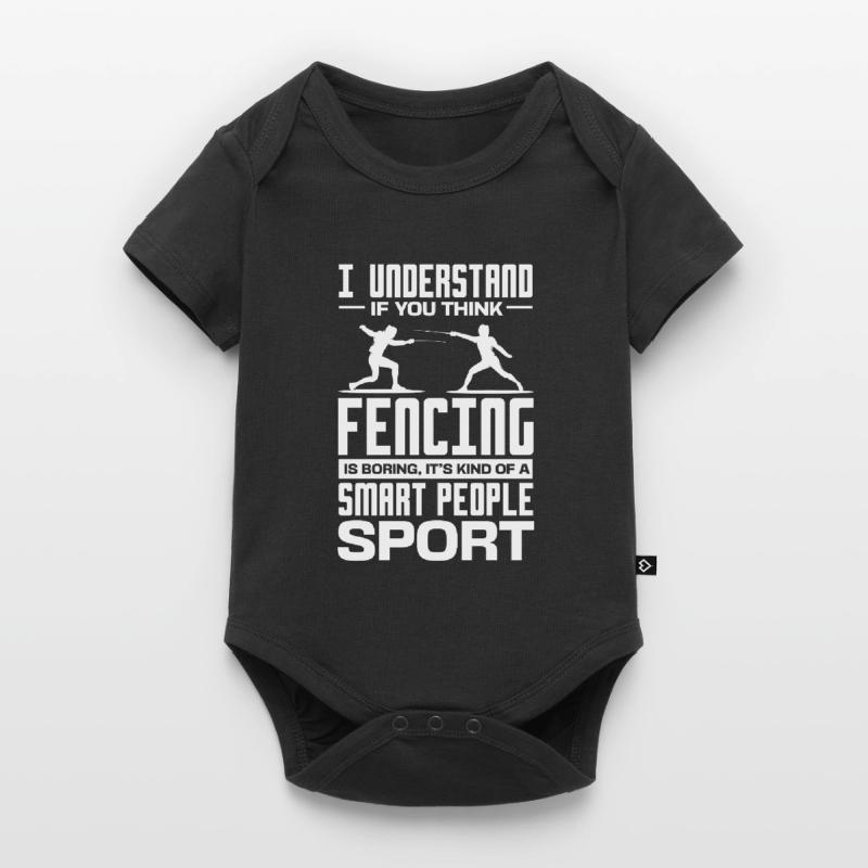 Escrime Épée Sabre Épée Épée Escrime Cadeau Body à manches courtes Premium Bébé