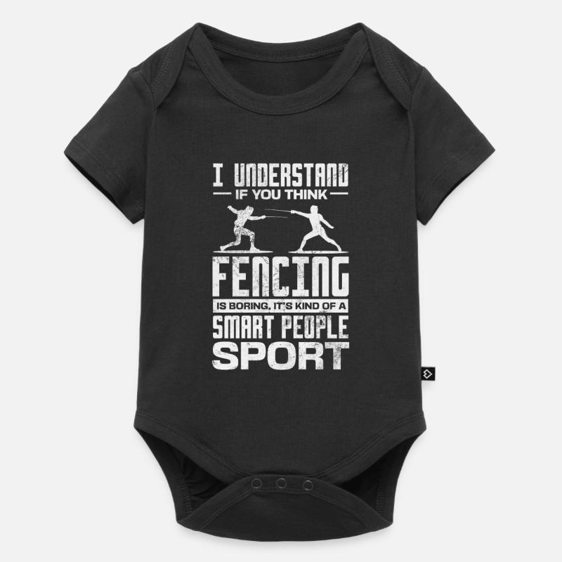 Fechten - Baby Premium Kurzarmbody - Schwarz