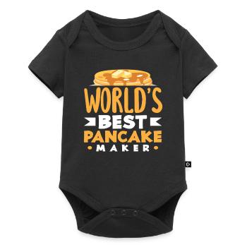Pancakes Best Pancake Maker - Baby Premium short-sleeve bodysuit - black - Front