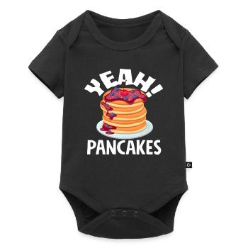 Des crêpes ! aux cerises et myrtilles - Body à manches courtes Premium Bébé - noir - Devant