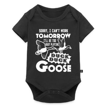 Duck Hunting Funny Duck Hunting - Baby Premium short-sleeve bodysuit - black - Front