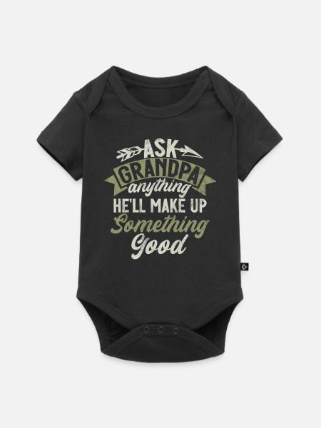 Großvater Großelternteil Großeleltern - Baby Premium Kurzarmbody - Schwarz