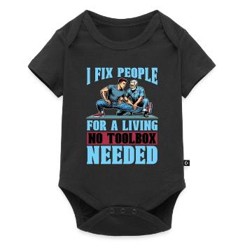 Physical Therapist I Fix People Healthcare Worker - Baby Premium short-sleeve bodysuit - black - Front