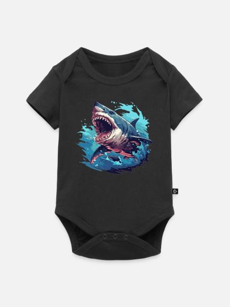 Haie Hai - Baby Premium Kurzarmbody - Schwarz