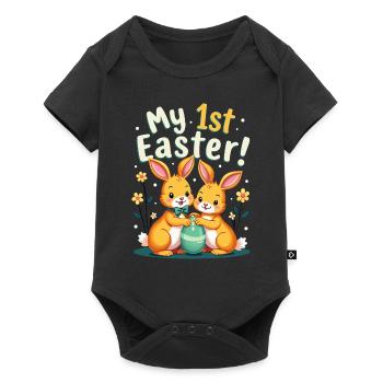 My 1ST Easter Sweet Easter Bunnies First Easter - Baby Premium short-sleeve bodysuit - black - Front