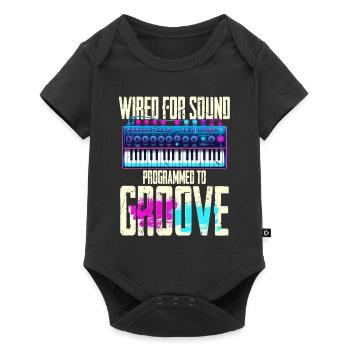 Synthesizer Synth Kick Drum Wired For Sound - Baby Premium short-sleeve bodysuit - black - Front