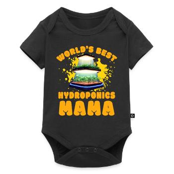 World's best Hydroponics Mama - Baby Premium short-sleeve bodysuit - black - Front