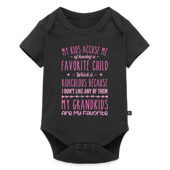My Grandkids Are My Favorite Grandmother Grandma - Baby Premium short-sleeve bodysuit - black - Front
