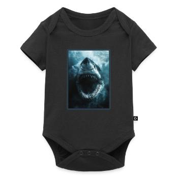 Haie Hai - Baby Premium Kurzarmbody - Schwarz - Vorne