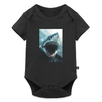 Requins Requin - Body à manches courtes Premium Bébé - noir - Devant