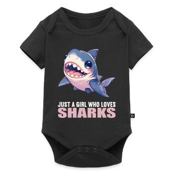 Requins Requin - Body à manches courtes Premium Bébé - noir - Devant