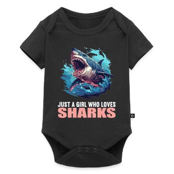 Requins Requin - Body à manches courtes Premium Bébé - noir - Devant