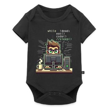 Programmierer Computercodierungssoftwareentwickler - Baby Premium Kurzarmbody - Schwarz - Vorne