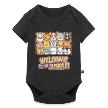MOUNTED ANIMAL HEADS - Baby Premium short-sleeve bodysuit - black - Front