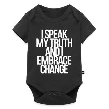 Gemini Zodiac Sign: I Speak My Truth - Baby Premium short-sleeve bodysuit - black - Front