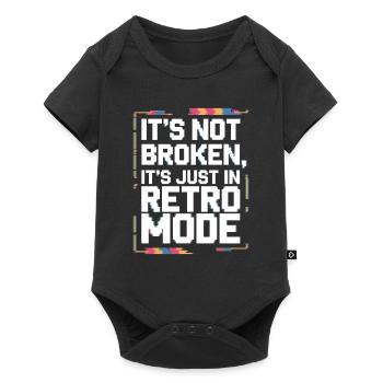 Retro Gaming Repair Vintage Console - Baby Premium short-sleeve bodysuit - black - Front