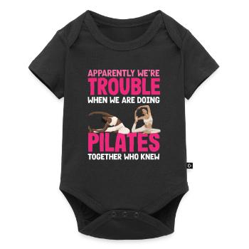 Pilates Ensemble, nous sommes un problème - Body à manches courtes Premium Bébé - noir - Devant