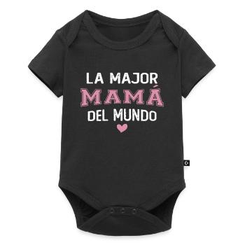 La meilleure maman du monde pour la fête des mères - Body à manches courtes Premium Bébé - noir - Devant