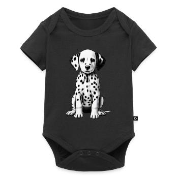 Dalmatiner Hunde Liebhaber Hundebesitzer - Baby Premium Kurzarmbody - Schwarz - Vorne