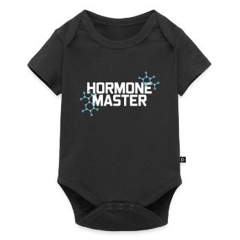 Medical Science Für Endokrinologie - Baby Premium Kurzarmbody - Schwarz - Vorne