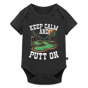 Golf Golf Golfer Golf Course - Baby Premium short-sleeve bodysuit - black - Front