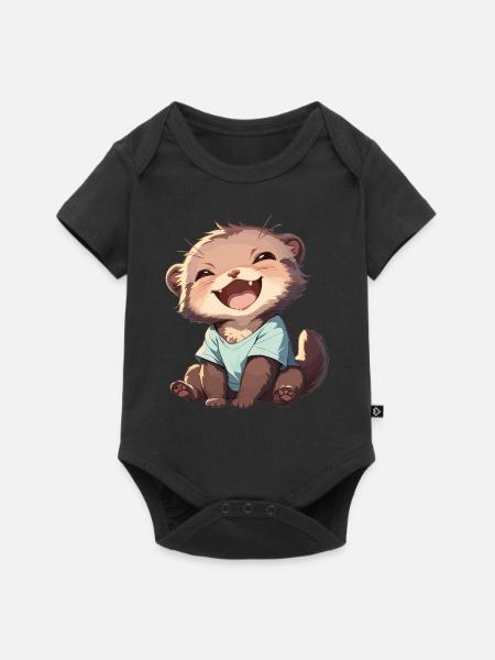 Nerze Nerz - Baby Premium Kurzarmbody - Schwarz