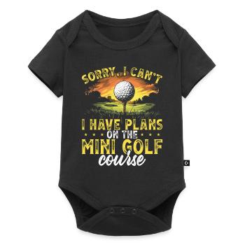 Golf Golf Golfer Golf Course - Baby Premium short-sleeve bodysuit - black - Front