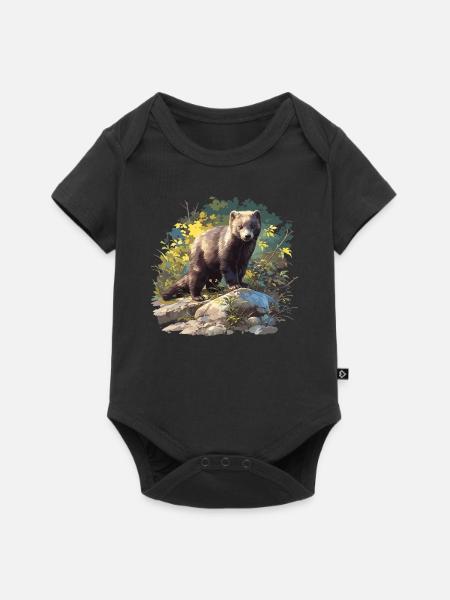 Nerze Nerz - Baby Premium Kurzarmbody - Schwarz