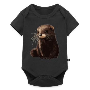 Vison Vison - Body à manches courtes Premium Bébé - noir - Devant