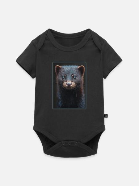 Nerze Nerz - Baby Premium Kurzarmbody - Schwarz
