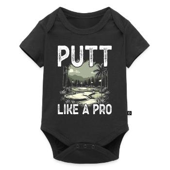 Golf Golf Golfer Golf Course - Baby Premium short-sleeve bodysuit - black - Front