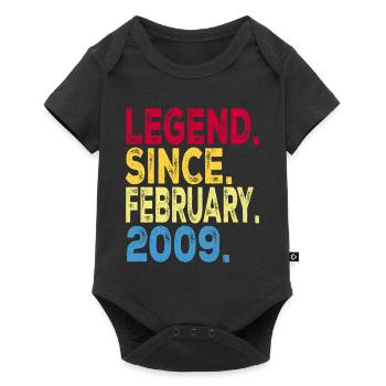 Légende depuis février 2009 Design Pour garçon , fille - Body à manches courtes Premium Bébé - noir - Devant