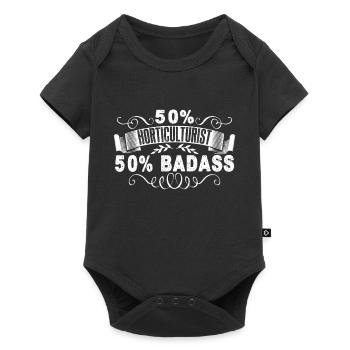 Horticulturist Badass Horticulturist - Baby Premium short-sleeve bodysuit - black - Front