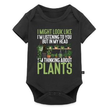 Plant Lover Gardening I Might Look - Baby Premium short-sleeve bodysuit - black - Front