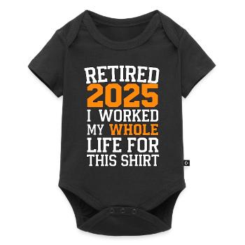 Retired 2025 - Finally Retired - Baby Premium short-sleeve bodysuit - black - Front