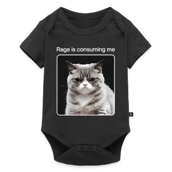 Rage Consumes Me Cat - Baby Premium short-sleeve bodysuit - black - Front