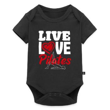 Pilates Live Love Pilates Passion - Body à manches courtes Premium Bébé - noir - Devant