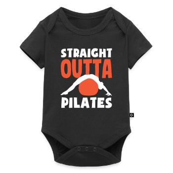 Pilates Straight Outta Pilates Style - Body à manches courtes Premium Bébé - noir - Devant
