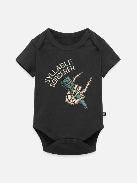Silbenzauberer Poetry Slam - Baby Premium Kurzarmbody - Schwarz