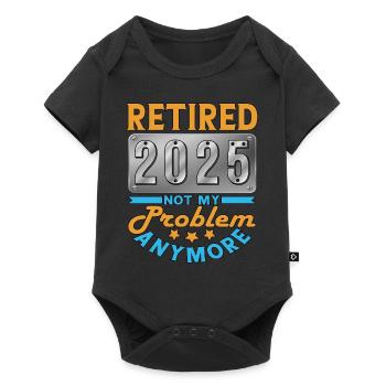 Retired 2025 - Finally Retired - Baby Premium short-sleeve bodysuit - black - Front