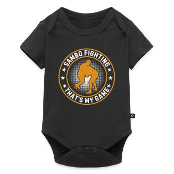 Sambo fighting that's my game - Funny Sambo - Baby Premium Kurzarmbody - Schwarz - Vorne