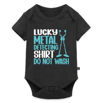 Metal Detector Shirt for Men Lucky Metal Detecting - Baby Premium short-sleeve bodysuit - black - Front