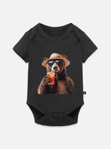 Tragen - Baby Premium Kurzarmbody - Schwarz