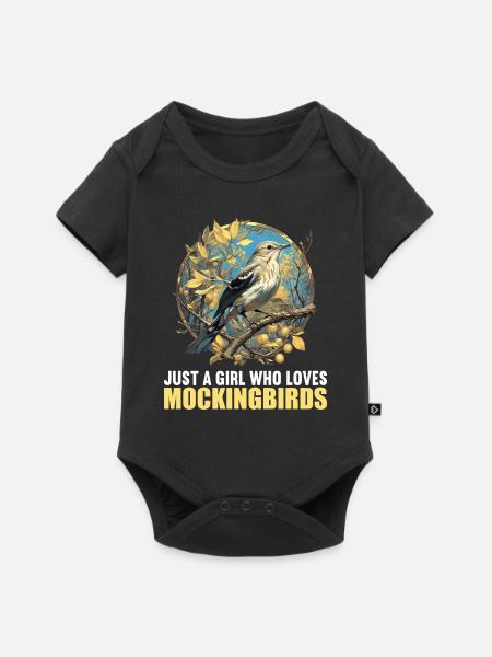Spottdrosseln Spottdrossel - Baby Premium Kurzarmbody - Schwarz
