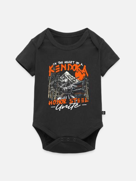 Kendo Japanische Kampfsportarten - Baby Premium Kurzarmbody - Schwarz