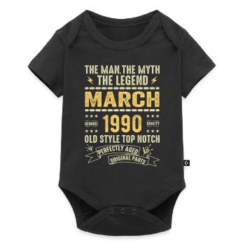 Mars 1990 Jubilé 1990 - Légendes Mars 1990 - Body à manches courtes Premium Bébé - noir - Devant